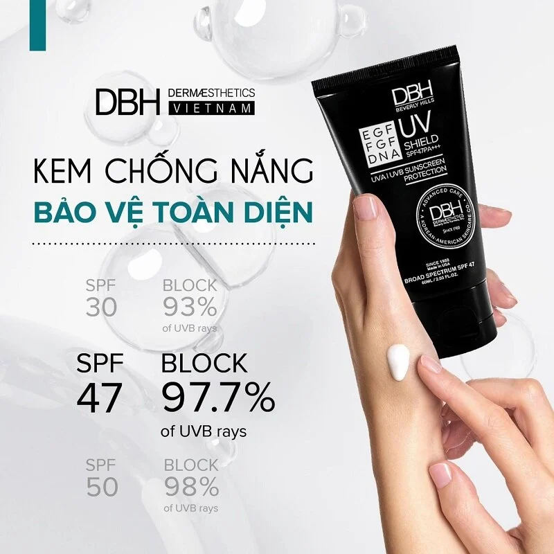 Dbh Kem Chống Nắng Egf Uv Shield Spf47 60Ml (Cty)