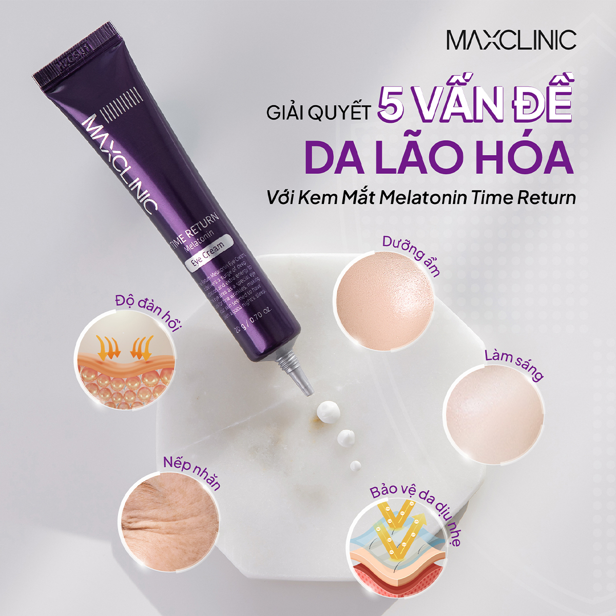 Maxclinic Kem Mắt Trẻ Hoá Chống Lão Hoá 20G (Cty)