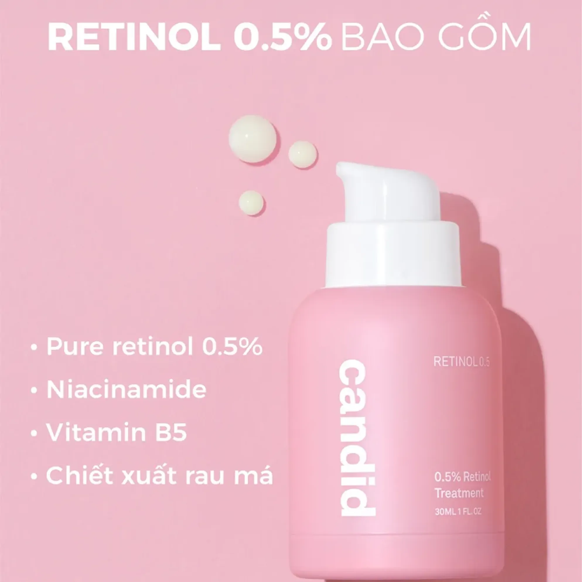 Candid 0.5 Retinol Treatment 30Ml (Cty)