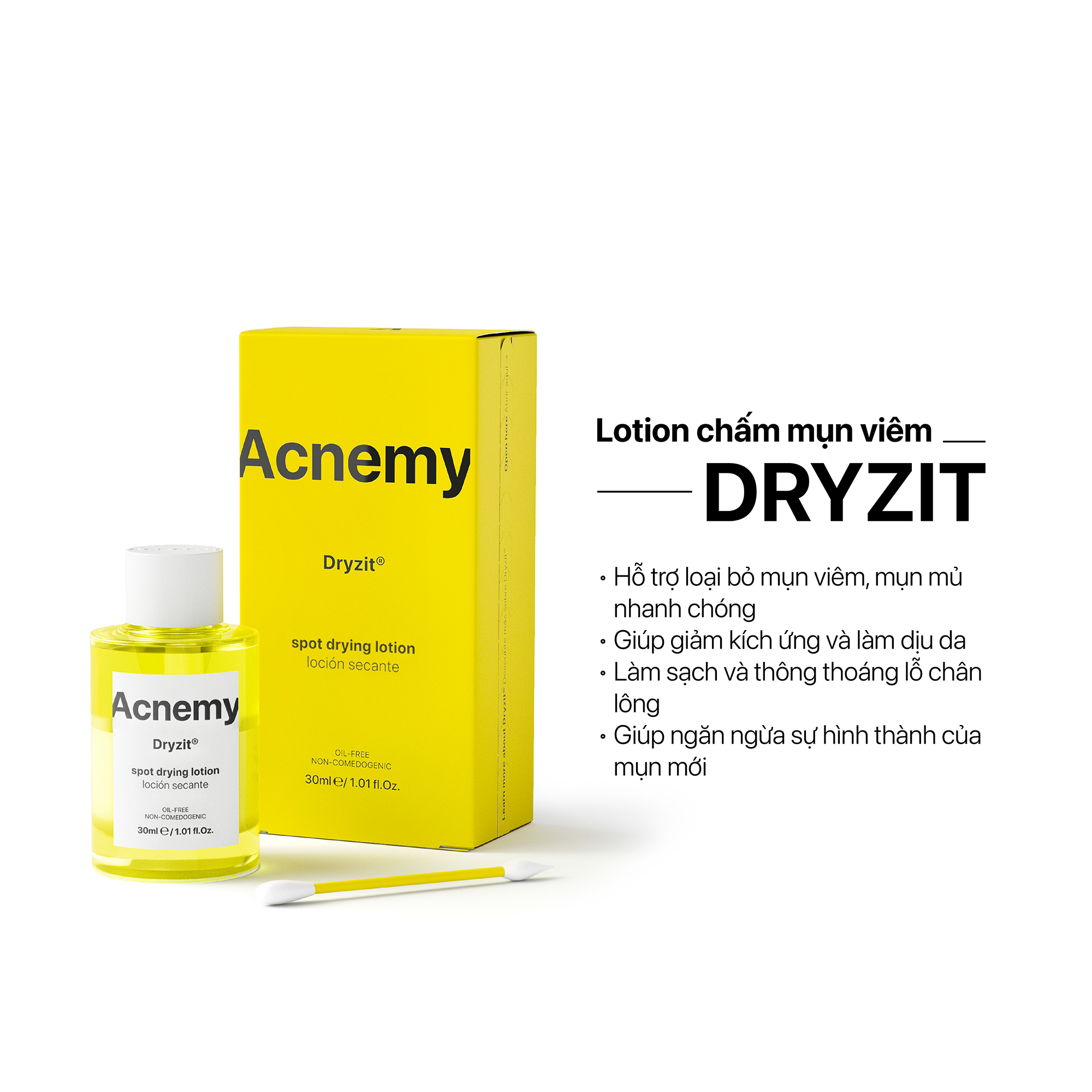 Acnemy Dryzit Spot Drying Lotion chấm mụn viêm 30ml (CTY)
