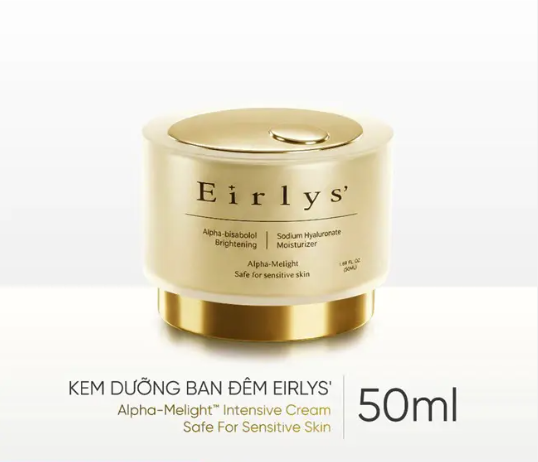 Eirlys' Glutathione Kem Dưỡng Đêm 50Ml - Màu Vàng (Cty)