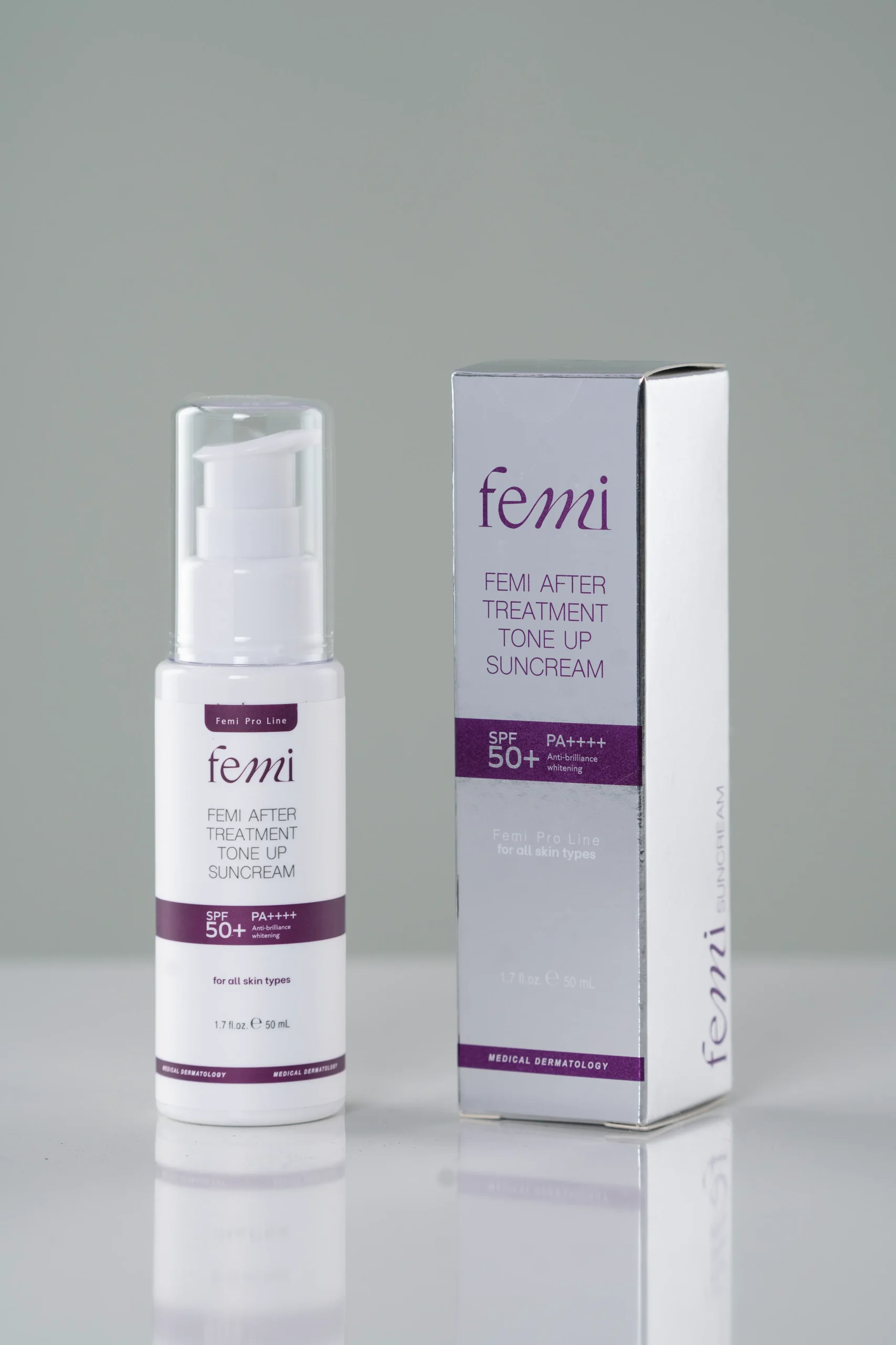Femi Kcn Sau Điều Trị After Treatment Tone Up Sun Cream Spf50+ Pa++++ 50Ml (Cty)