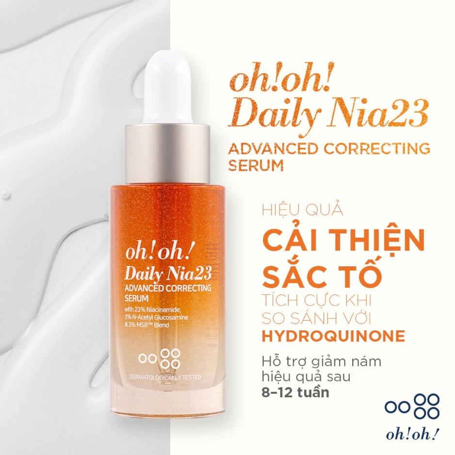 Oh!Oh! Daily Nia 23 Serum sáng da 30ml - Màu Cam(CTY)