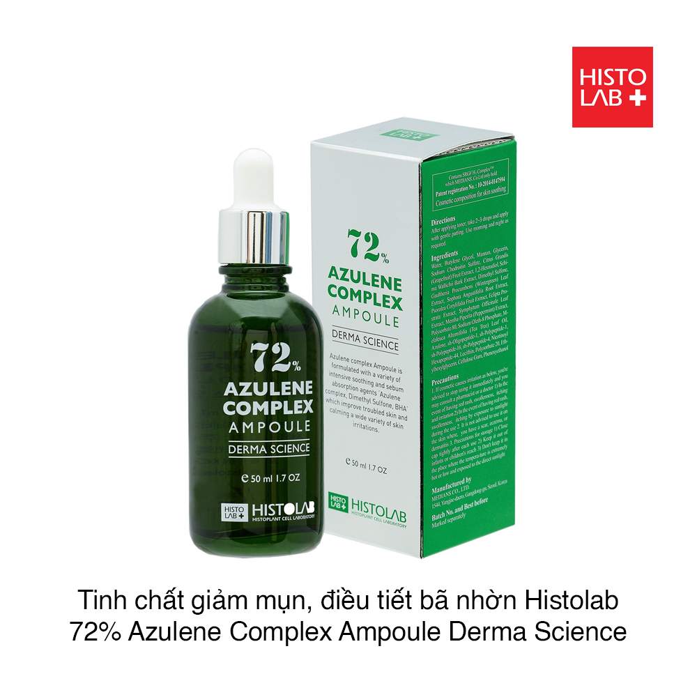 Histolab Serum 72% Azulene Giảm Mụn 50Ml-Xanh Lá (Cty)