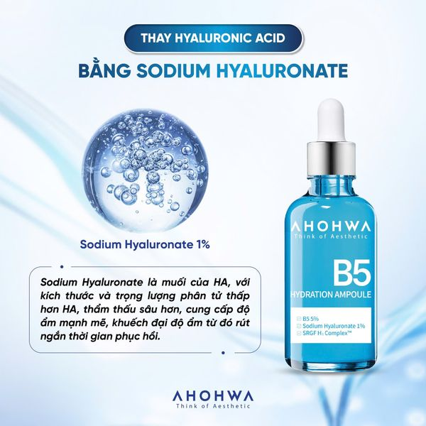 Ahohwa B5 Hydration Ampoule Cấp Ẩm Và Phục Hồi Da 30Ml (Cty)