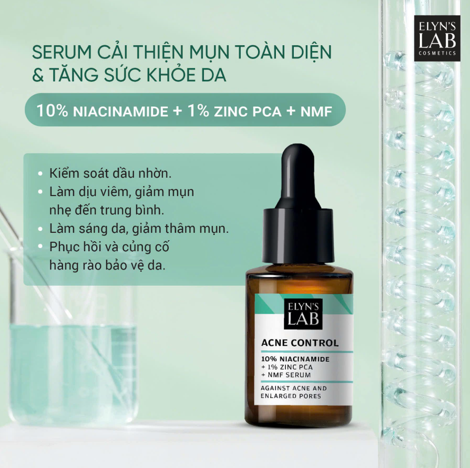 Elyn's Lab Acne Control Serum 10% Nia+1% Zinc PCA+NMF 30ml (CTY)