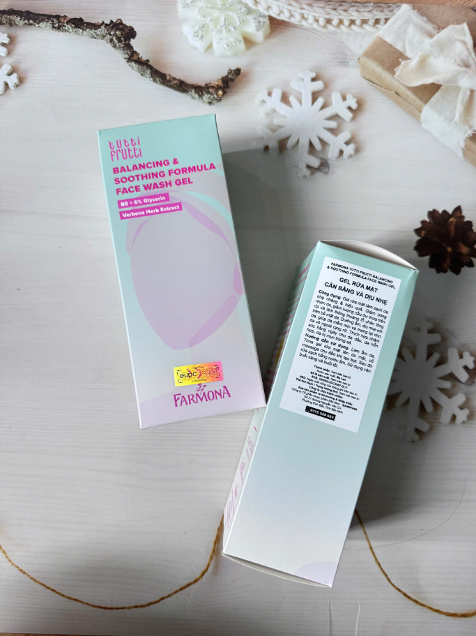 Farmona Tutti Frutti Balancing & Soothing Formula Face Wash Gel Rửa Mặt 150ml (CTY)