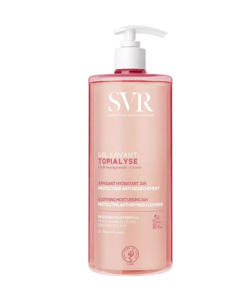 Svr Gel Lavant Topialyse Gel Rửa Mặt, Gel Tắm 1L - Màu Hồng (Cty)