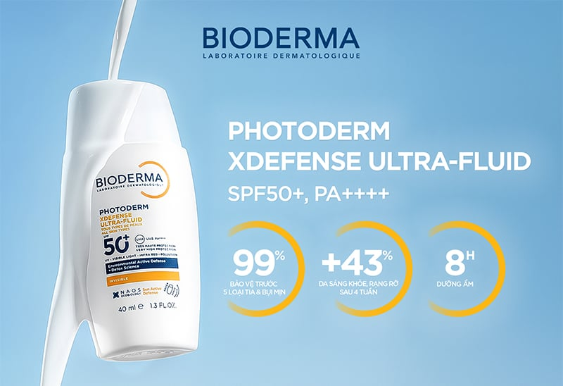 BIODERMA KCN PHOTODERM XDEFENSE ULTRA-FLUID SPF50+ INVISIBLE 40ml (CTY)