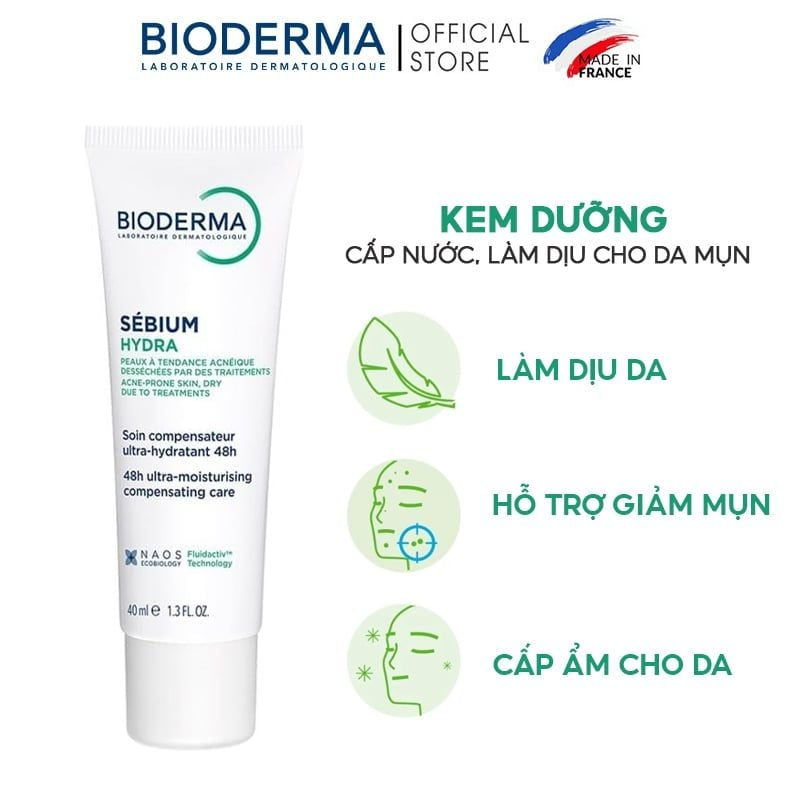 BIODERMA  SEBIUM Hydra Kem dưỡng ẩm 40ml (CTY)