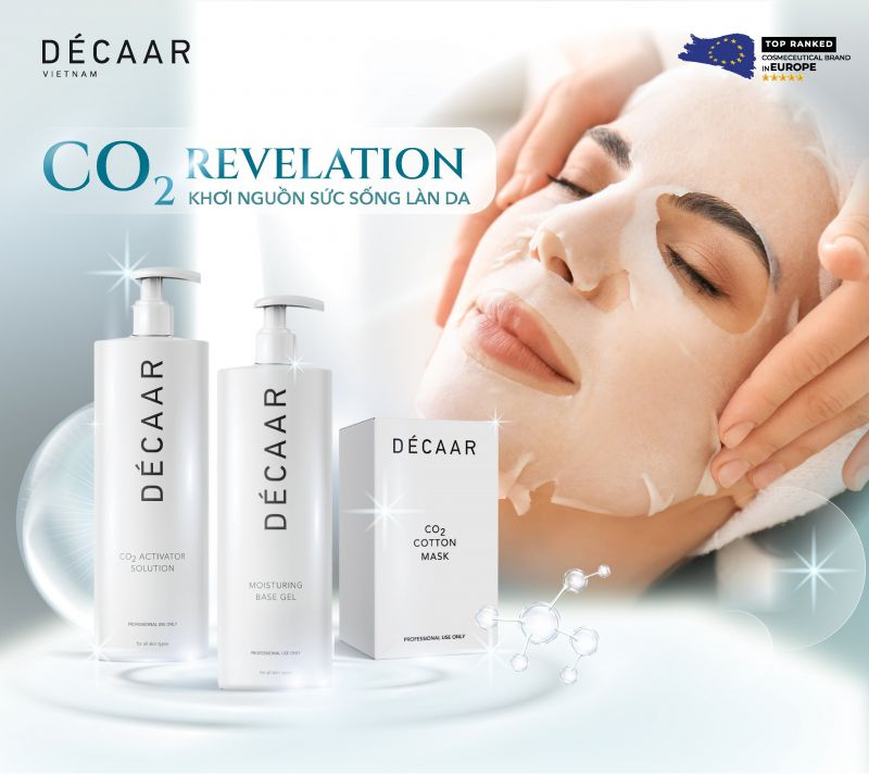 Decaar Co2 Activator Solution Dung Dịch Kích Hoạt Mặt Nạ 500Ml (Cty)