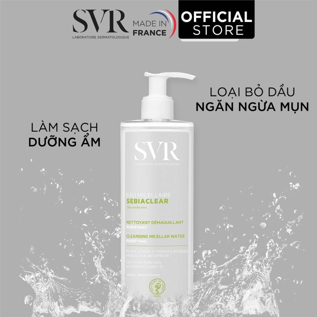 Svr Eau Micellaire Sebiaclear Nước Tẩy Trang Màu Trắng 400Ml (Cty)