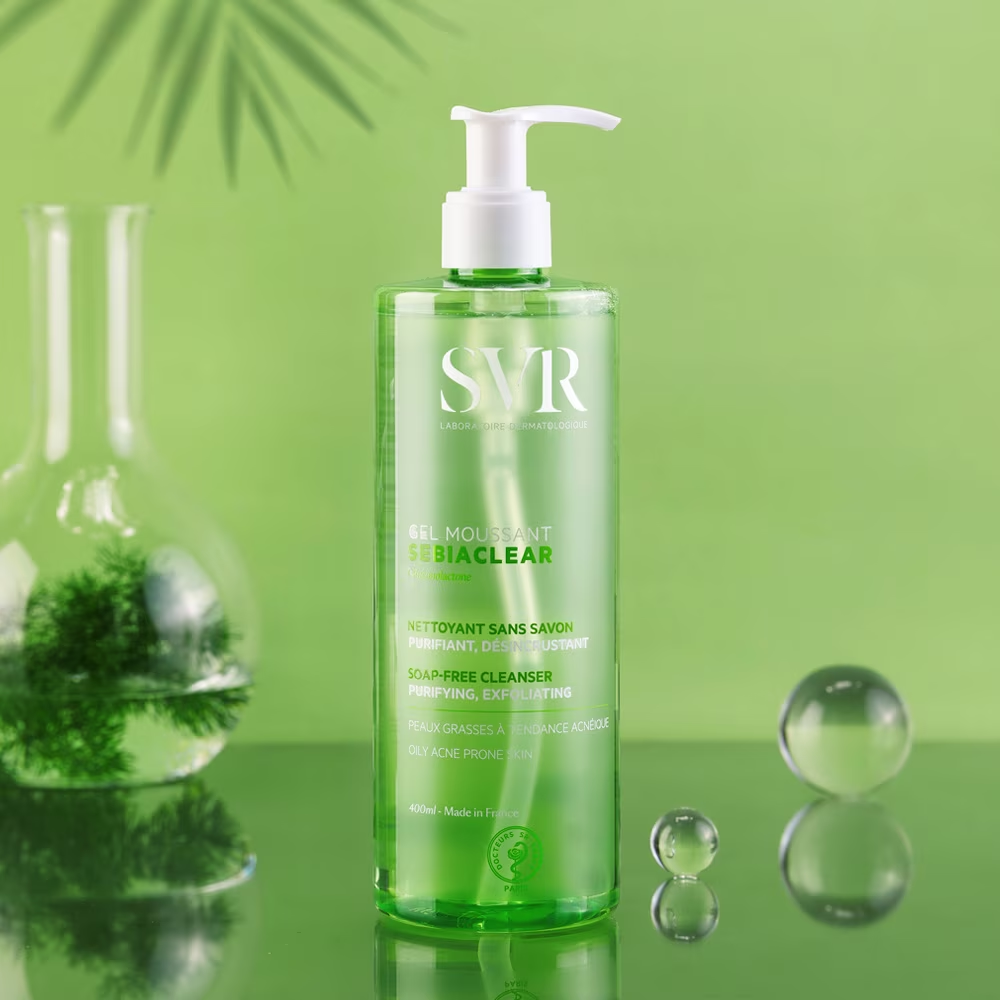 Svr Sebiaclear Moussant Gel Rửa Mặt Cho Da Dầu Mụn 400Ml (Cty)