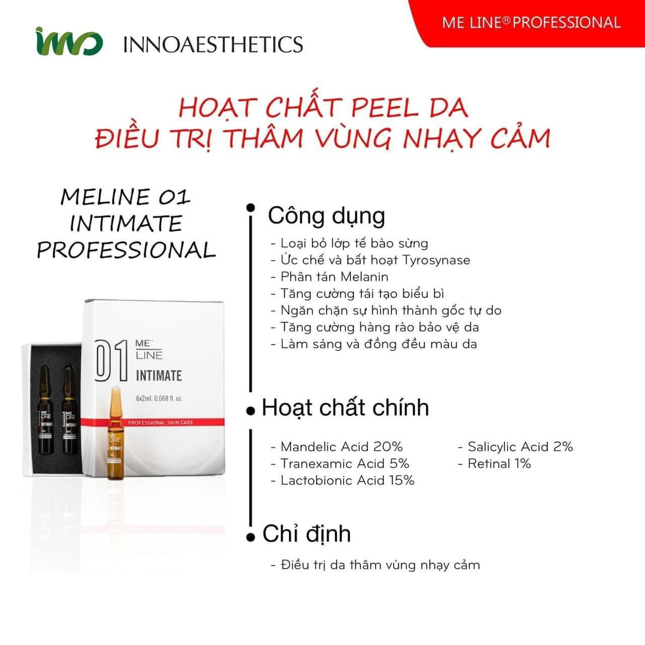 Meline Intimate 01 6X2Ml (Cty) - Hộp