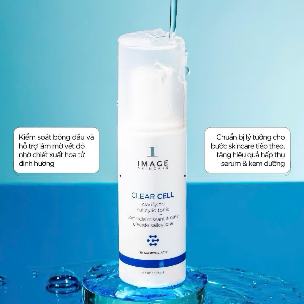 Image Clear Cell Clarifying Salicylic Tonic dưỡng chất cấp ẩm 118ml (Cty)