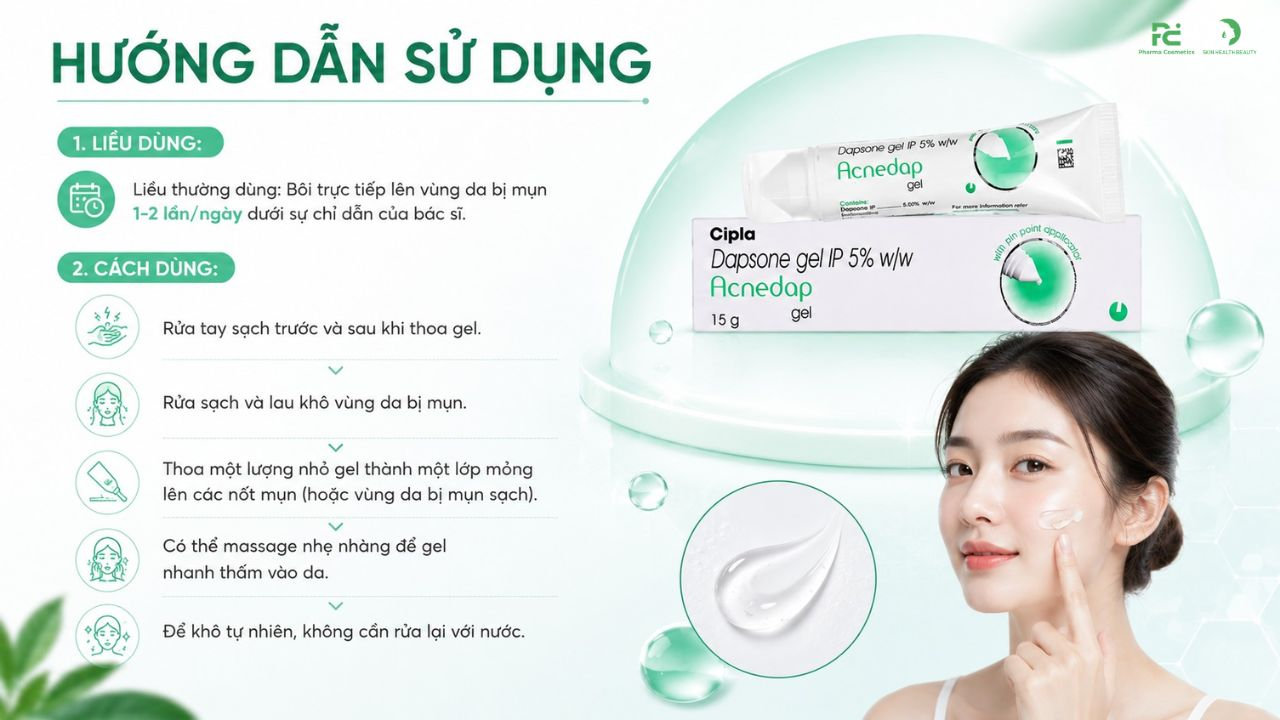 Acnedap thường - xanh lá