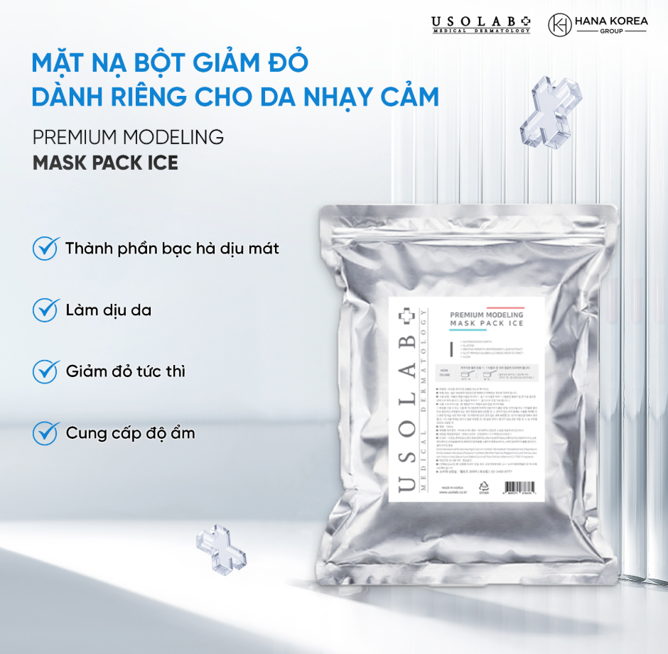 Usolab Bột Mặt Nạ Premium Modeling Mask Pack Ice 1000G (Cty)
