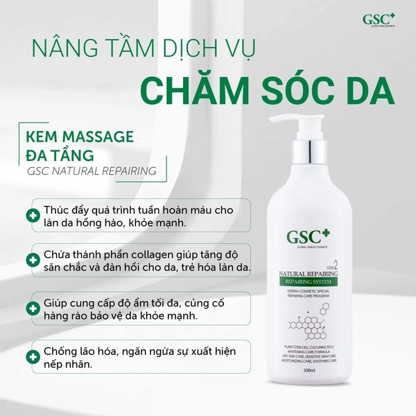 Kem Massage Đa Tầng Gsc Natural Repairing Cty 500Ml