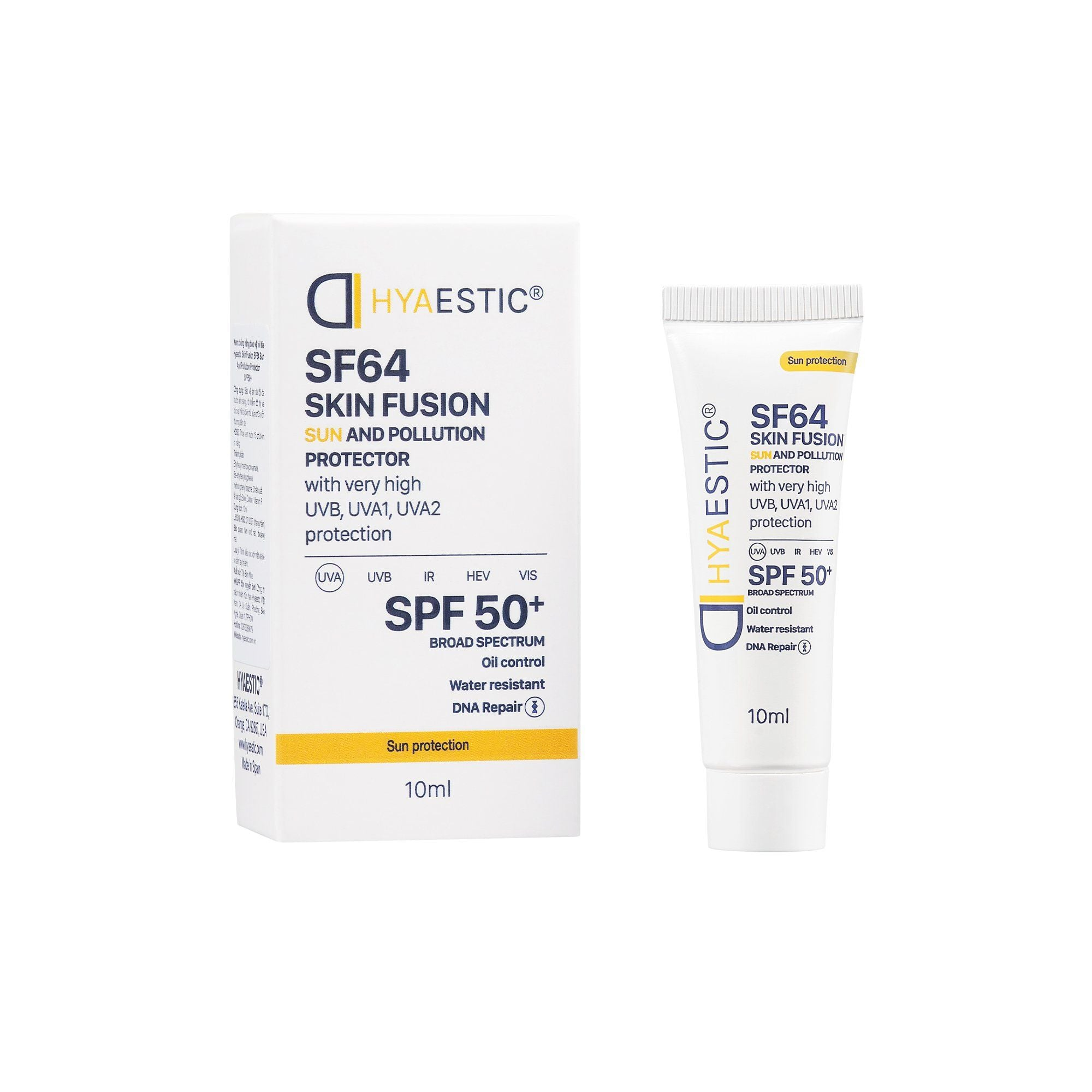 Hyaestic Kem Chống Nắng Skin Fusion Sun And Pollution Sf64 Spf50+ mini 10ml (Cty)