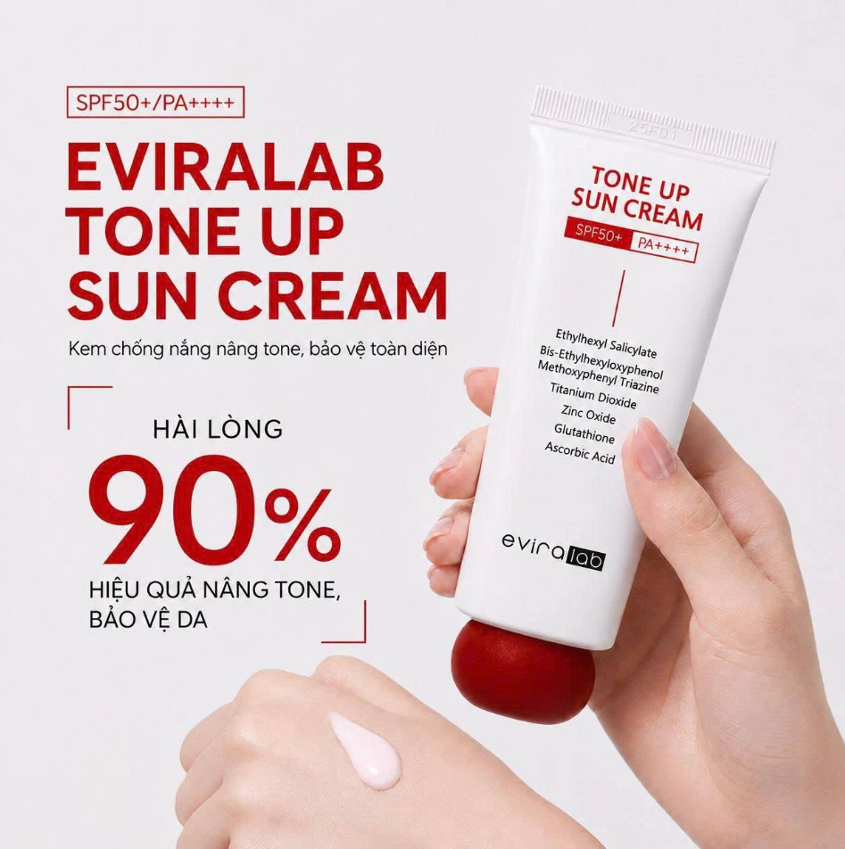 Eviralab Kem Chống Nắng Tone Up Sun Cream 50g (CTY)