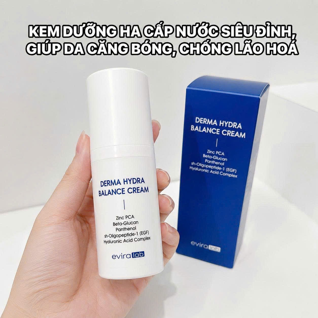 Eviralab Kem Dưỡng Derma Hydra Balance Cream 50ml (CTY)