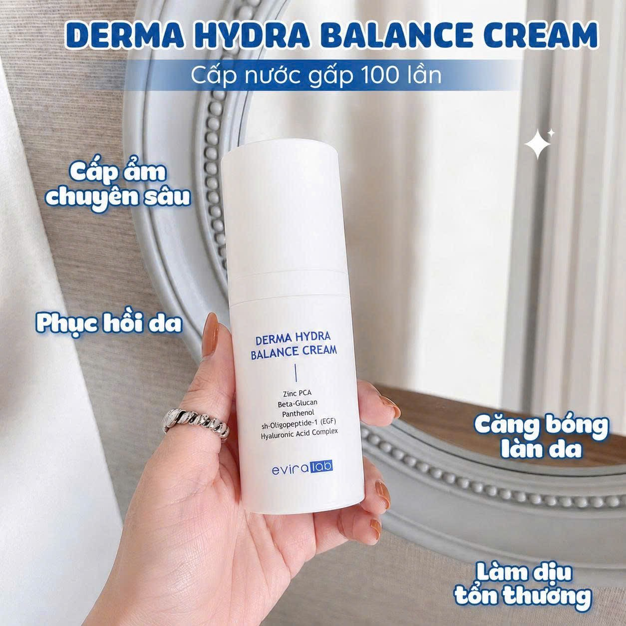 Eviralab Kem Dưỡng Derma Hydra Balance Cream 50ml (CTY)