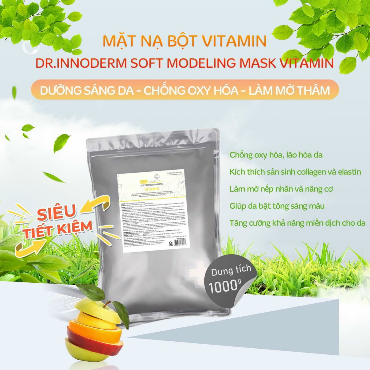 Dr. Innoderm Sample Mặt Nạ Bột Soft Modeling Mask Vitamin 1kg (CTY)