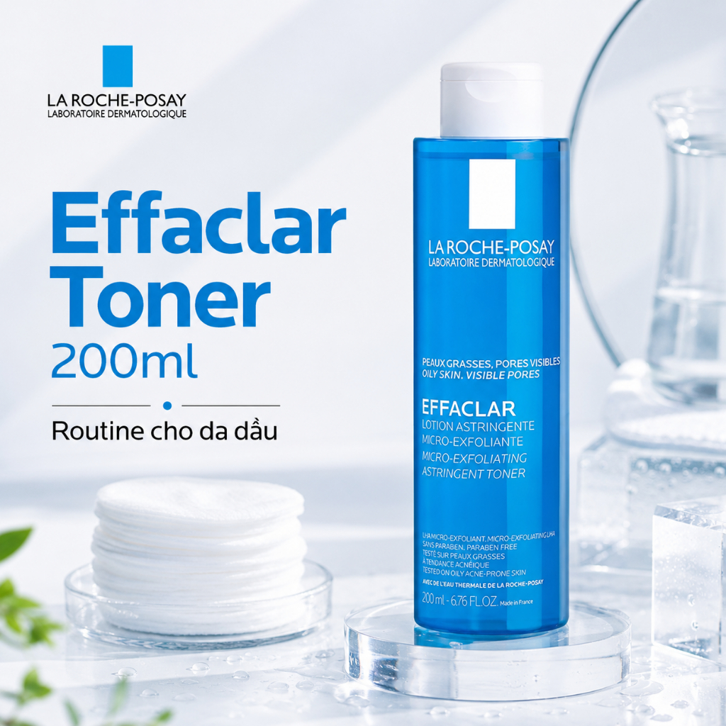 Laroche-Posay Toner Cho Da Dầu Effaclar Lotion Astringente 200Ml (CTY)