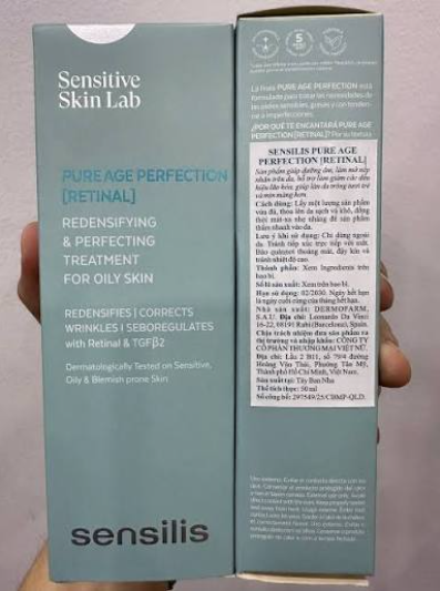 Sensilis Tinh Chất Dưỡng Da Pure Age Perfection [Retinal] 50ml (CTY)