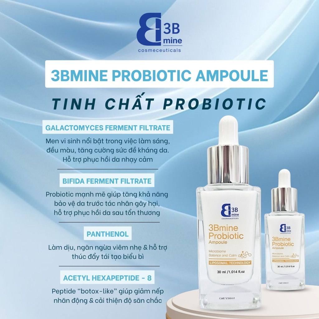 3Bmine (3B04) Tinh Chất Probiotic Ampoule - 30ml (CTY)