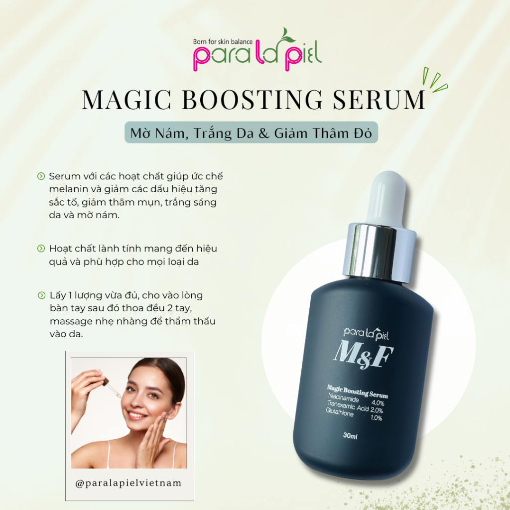 Paralapiel (A15) Tinh chất giảm vết thâm và đều màu da M&F Magic Boosting Serum 30ml (CTY)