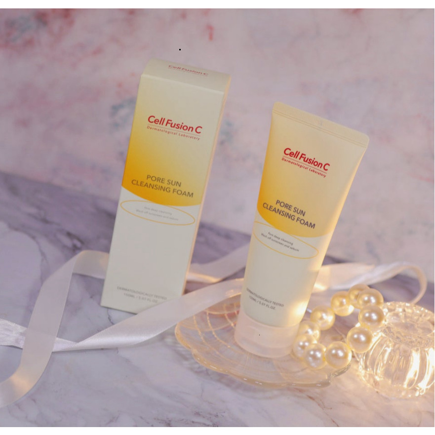 Cell Fusion C Sữa Rửa Mặt Pore Sun Cleansing Foam 150ml (CTY)