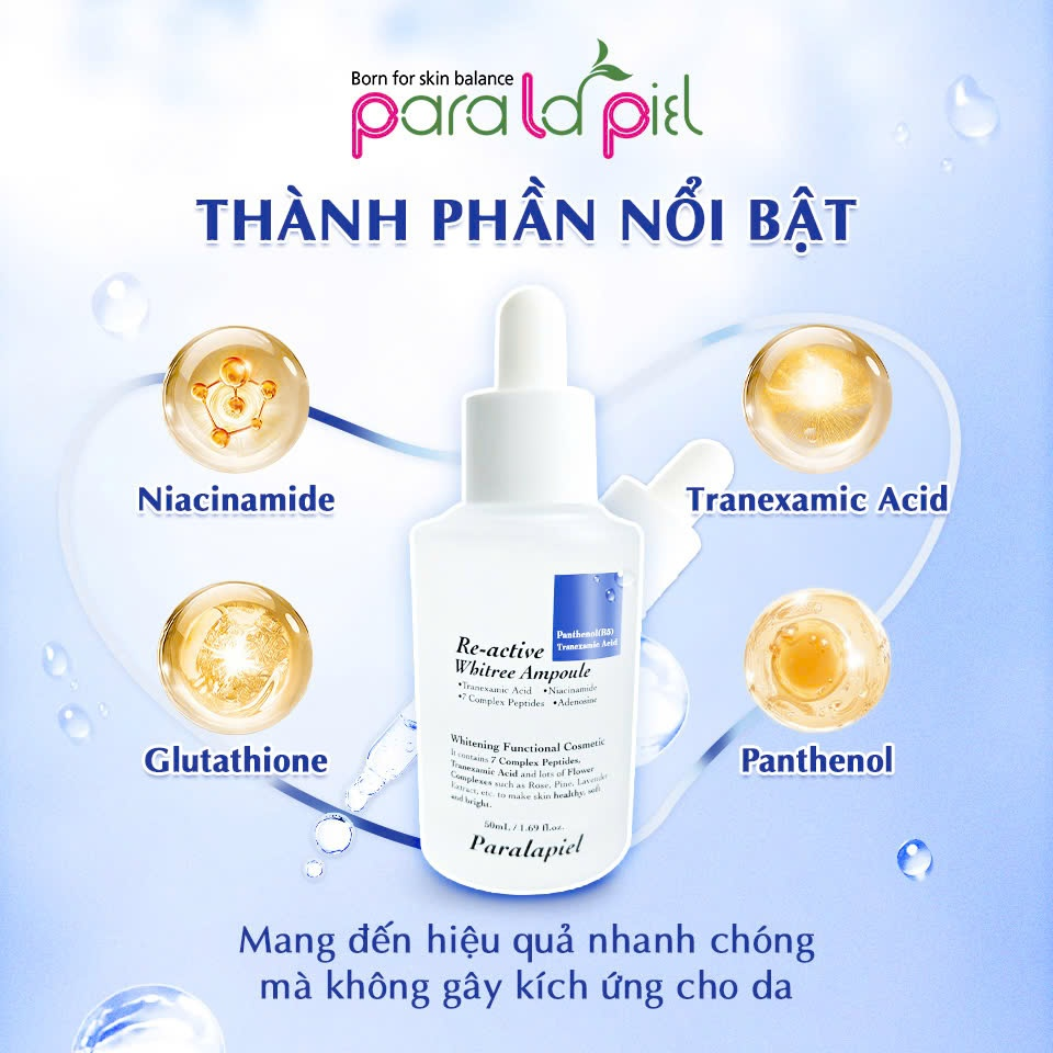 Paralapiel (A16) Tinh Chất Làm Sáng Da Re-active Whitree Ampoule 50ml (CTY)