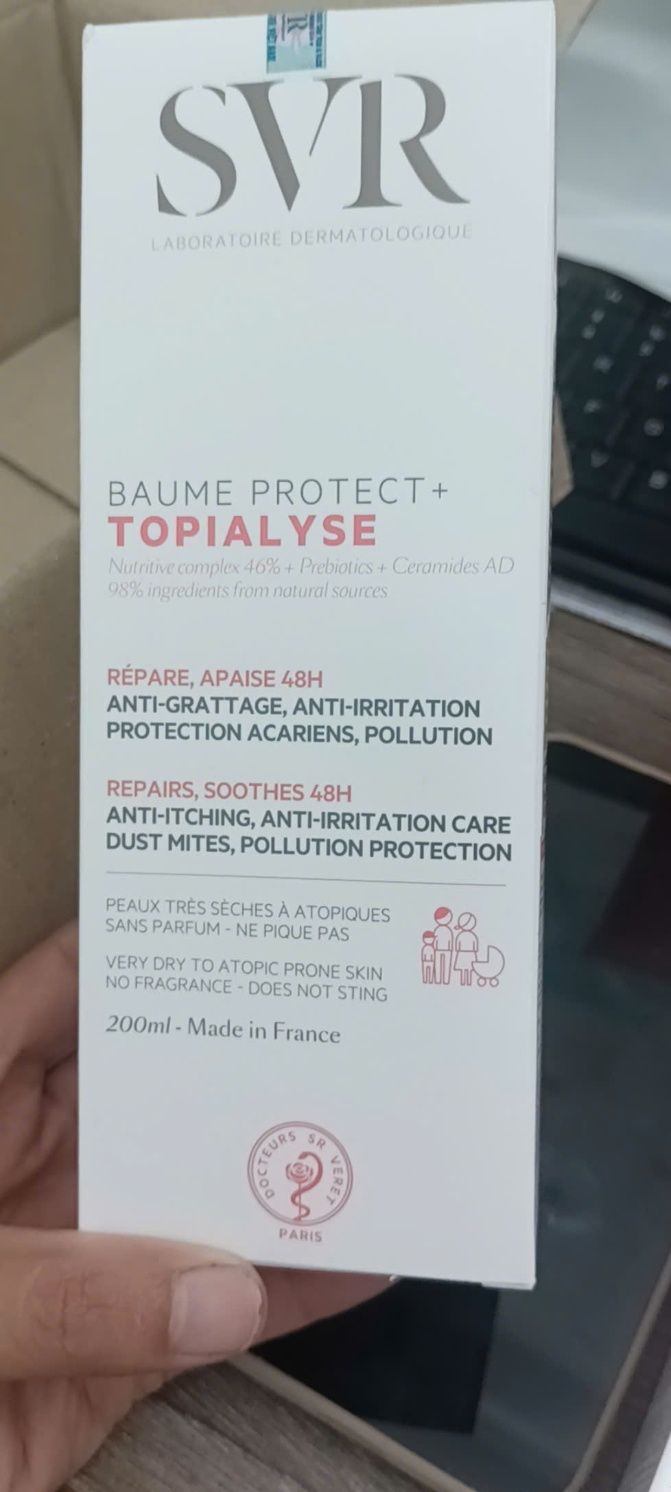 Svr Kem Dưỡng Ẩm Baume Protect+ Topialyse 200Ml (Cty)