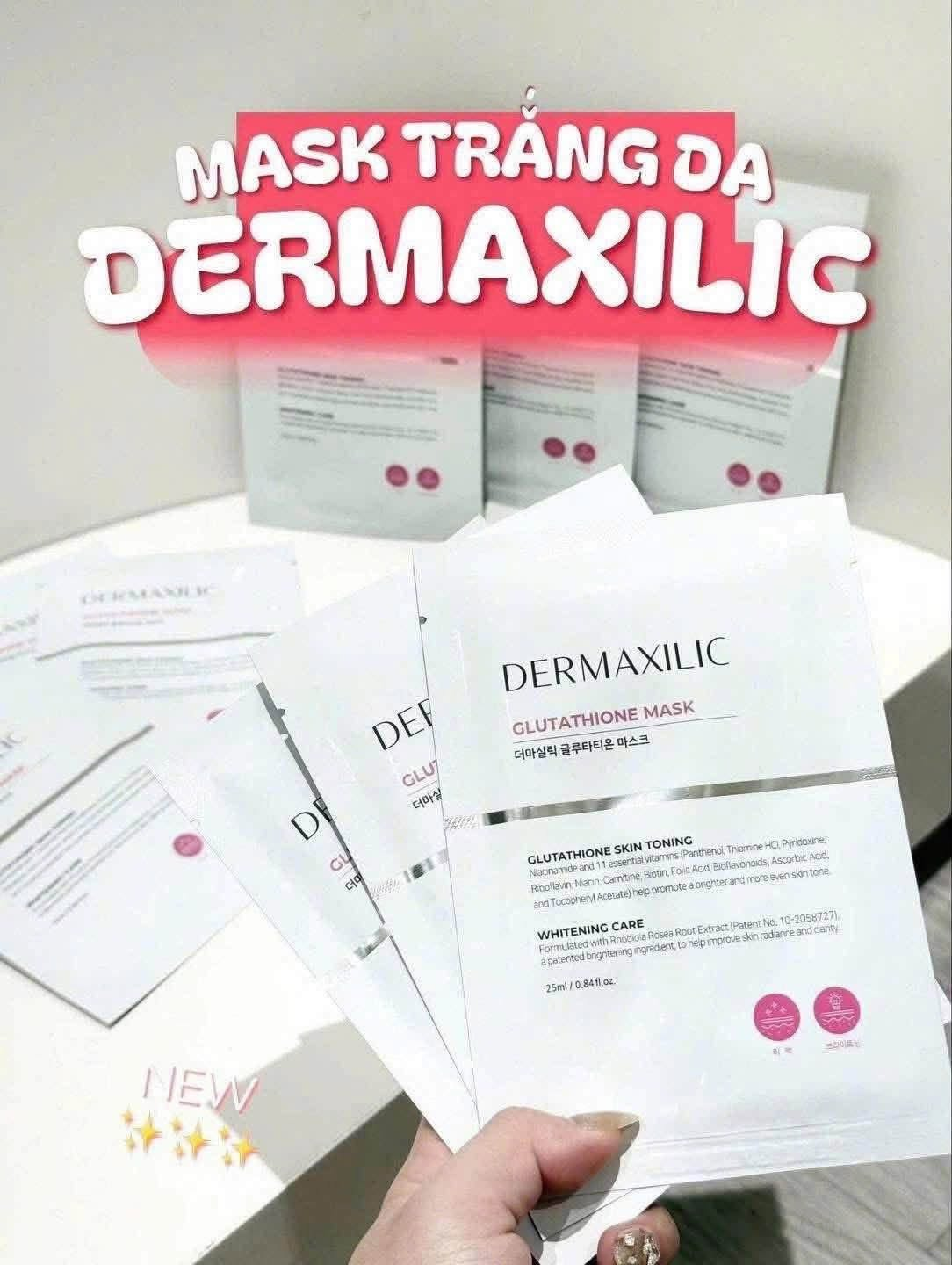 Mặt Nạ Dermaxilic Glutathione Mask - Trắng (CTY)