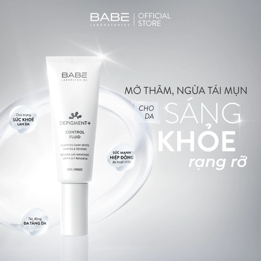 Babe Kem Dưỡng Babe Depigment + Control Fluid 40Ml (Cty)