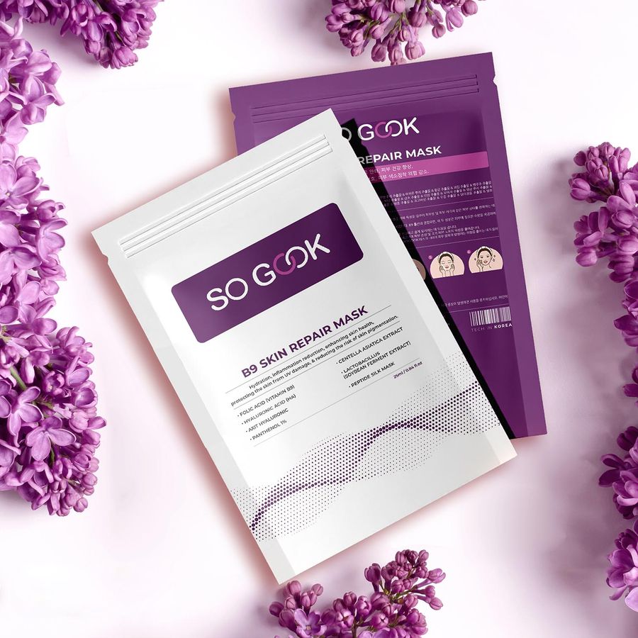 So Gook Mặt Nạ B9 Lụa Cấp Ẩm Giảm Đỏ, Căng Bóng Da (Cty) - Miếng lẻ