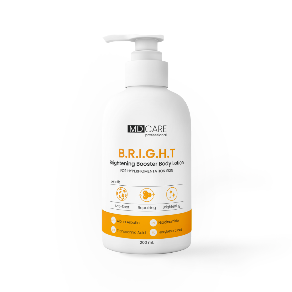 Md Care Sữa Dưỡng Thể Bright Booster Trắng Da, Mờ Thâm 200Ml-Cam (Cty)