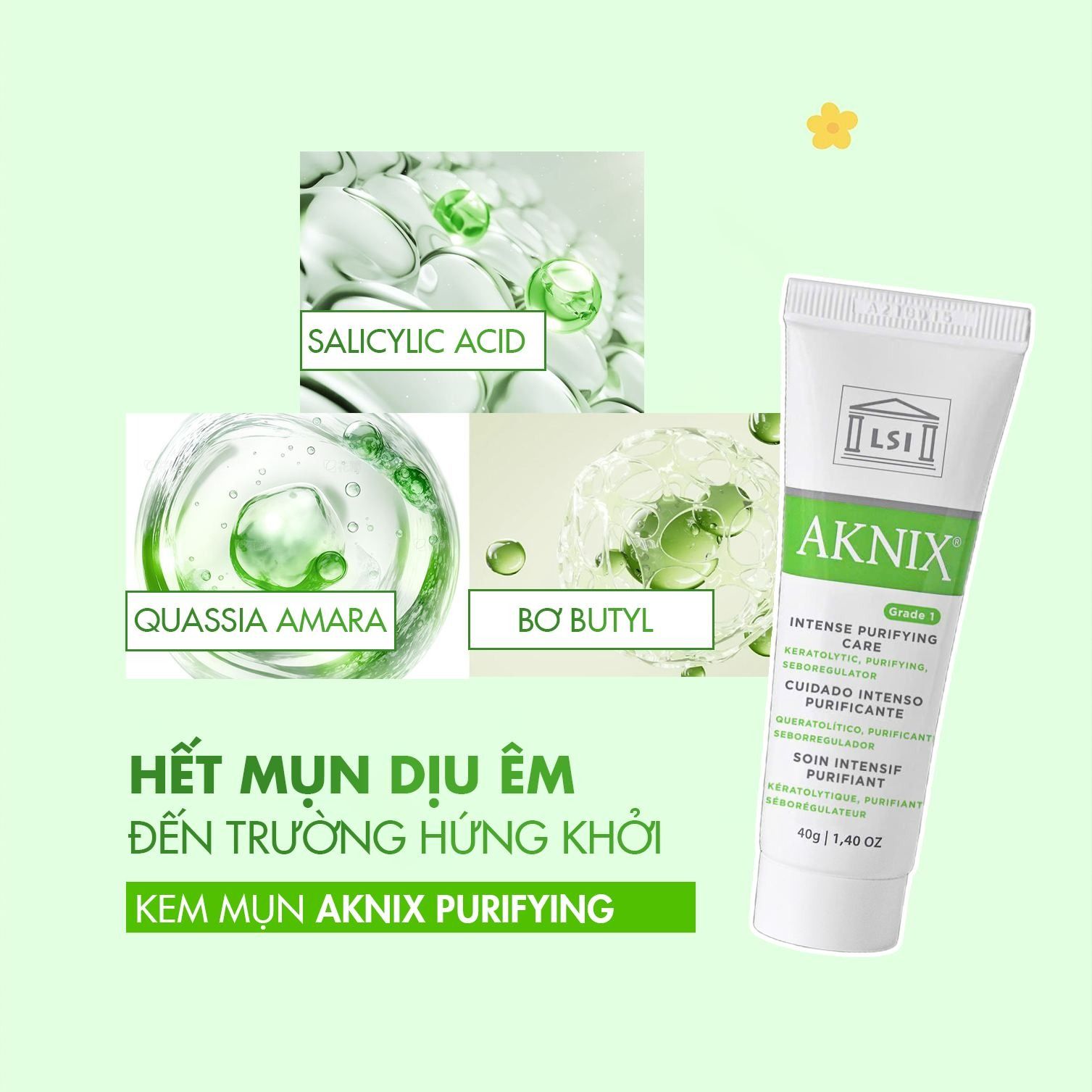 AKNIX Kem Dưỡng Global Mụn Viêm Nặng 40G (CTY)