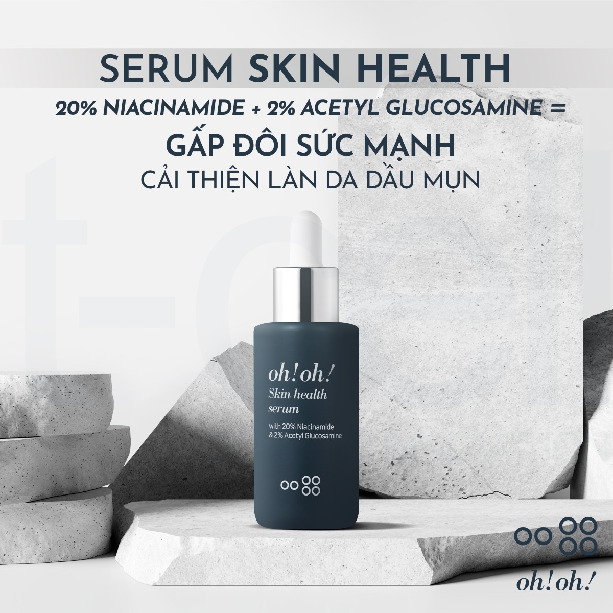 Serum Oh!Oh! Dưỡng Sáng Da, Giảm Thâm Nám 30Ml (Cty)