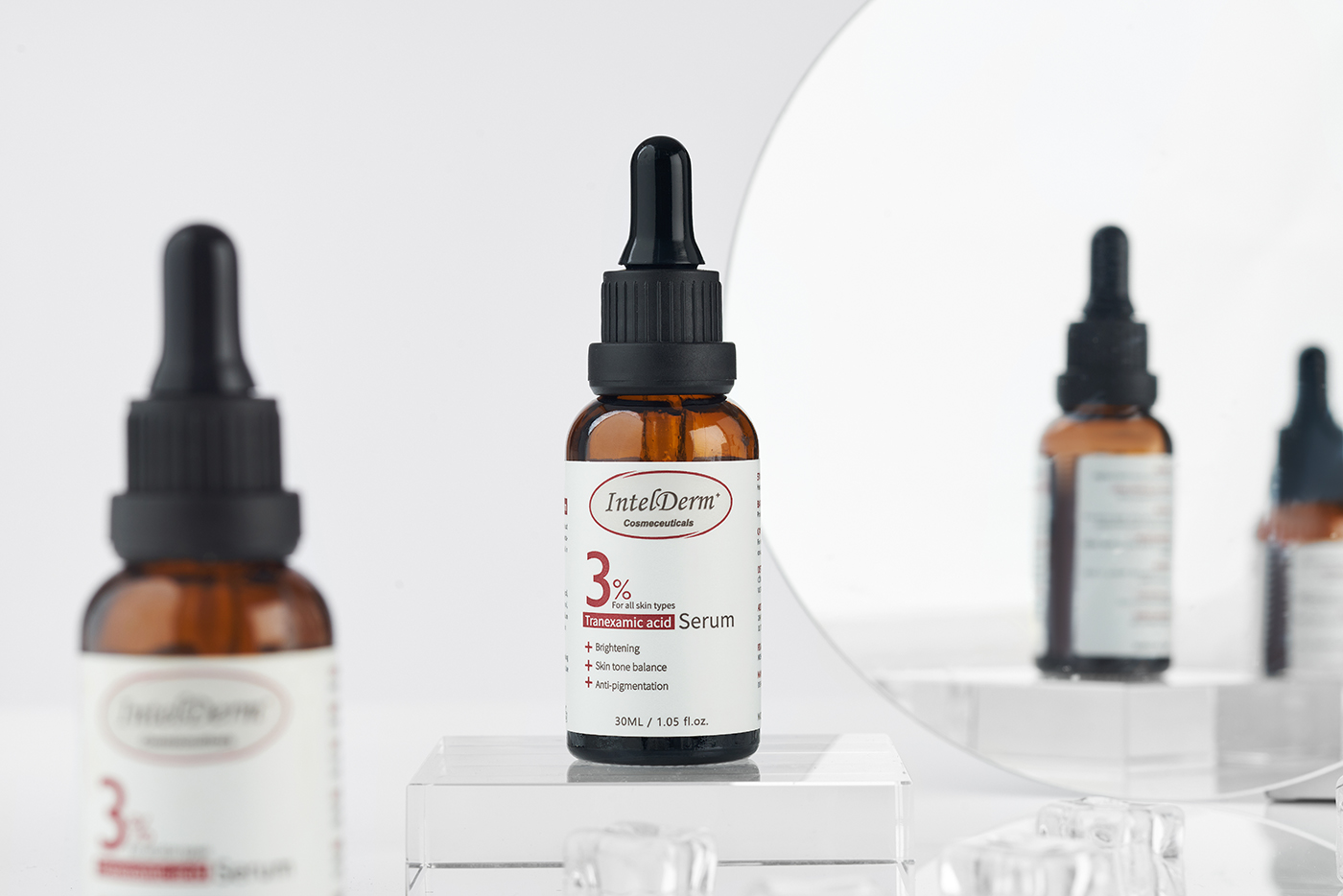 Intelderm 3% Tranexamic Acid – Serum Cấp Ẩm, Tăng Độ Đàn Hồi 30Ml Cty
