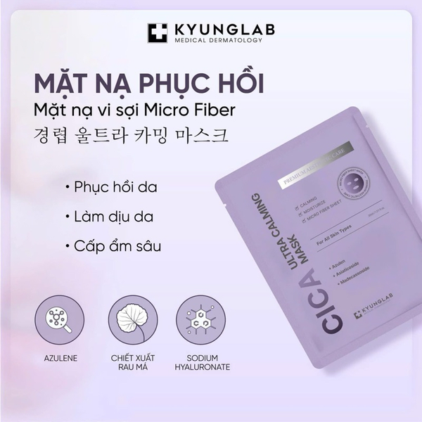 Kyunglab Cica Ultra Claming Mask Tím (Cty) - Hộp