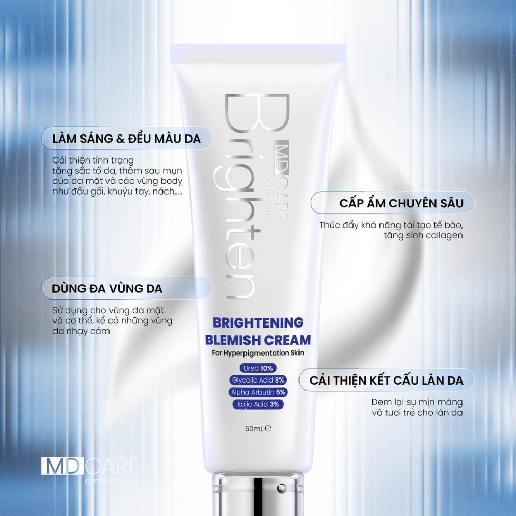 Md Care Kem Dưỡng Sáng Brightening Blemish Cream 50Ml (Cty)