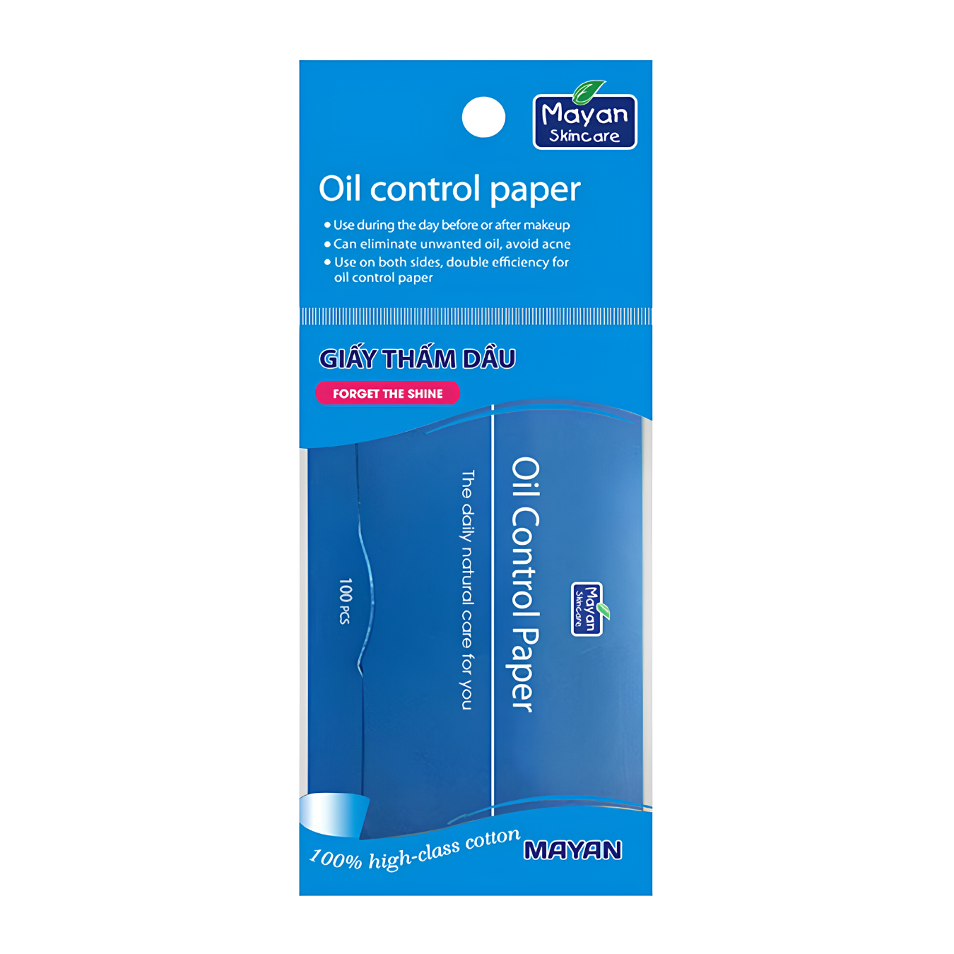 Mayan Giấy Thấm Dầu Oil Control 100 Tờ/Gói (Cty)