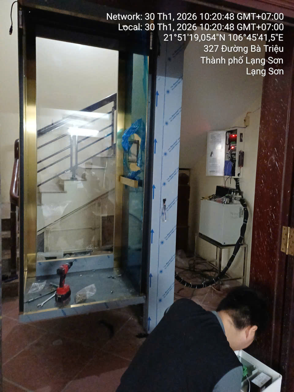 Thang máy gia đình - nhà phố 5 tầng