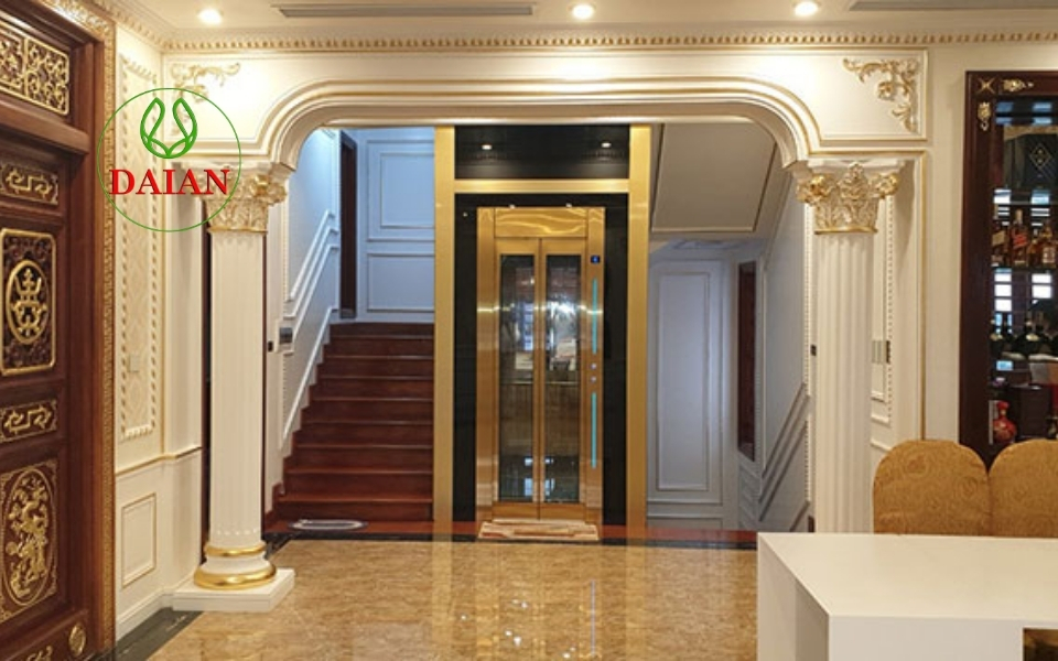 Thang máu biệt thự anh Tuấn