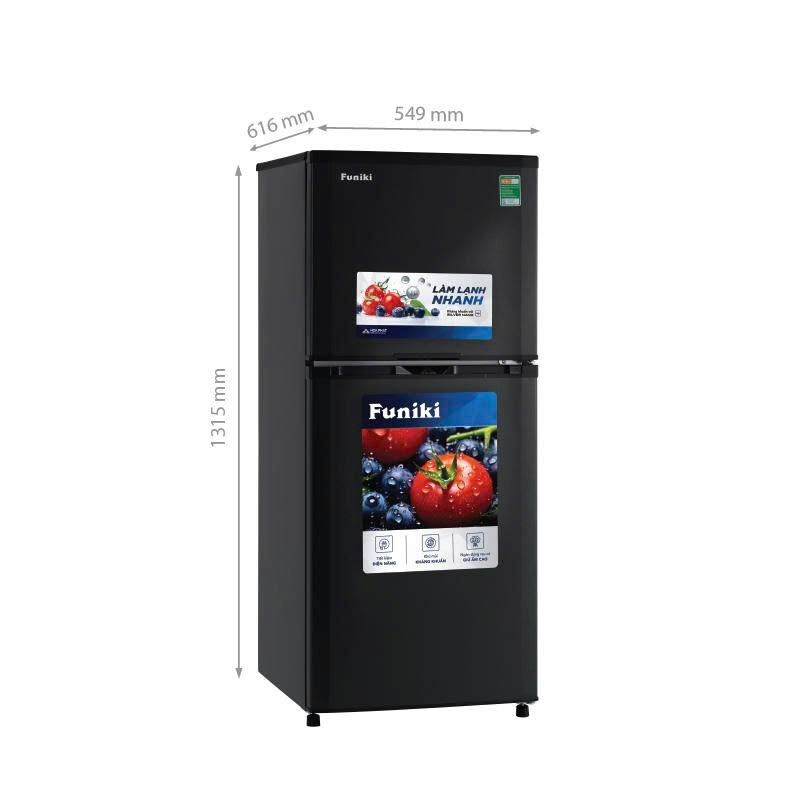 Tủ lạnh Funiki Inverter HR T8185TDG 185 lít
