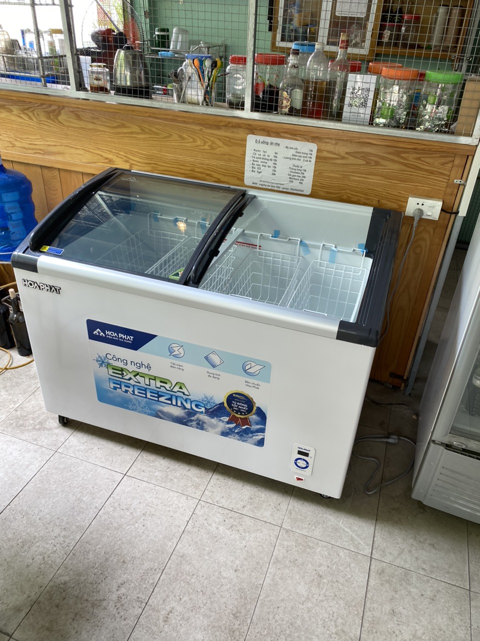 Tủ đông trưng bày Hòa Phát HSF AD6357.C1 357 lít DÀN ĐỒNG