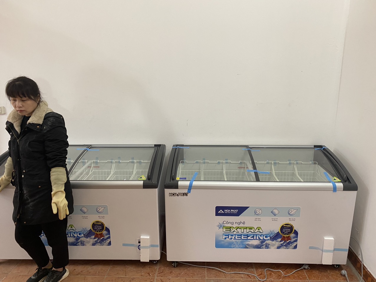 Tủ Bán Kem 450L Hòa Phát