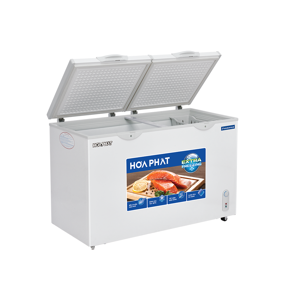Tủ đông Hòa Phát Inverter HCFI 666S1Đ2 352 lít DÀN ĐỒNG